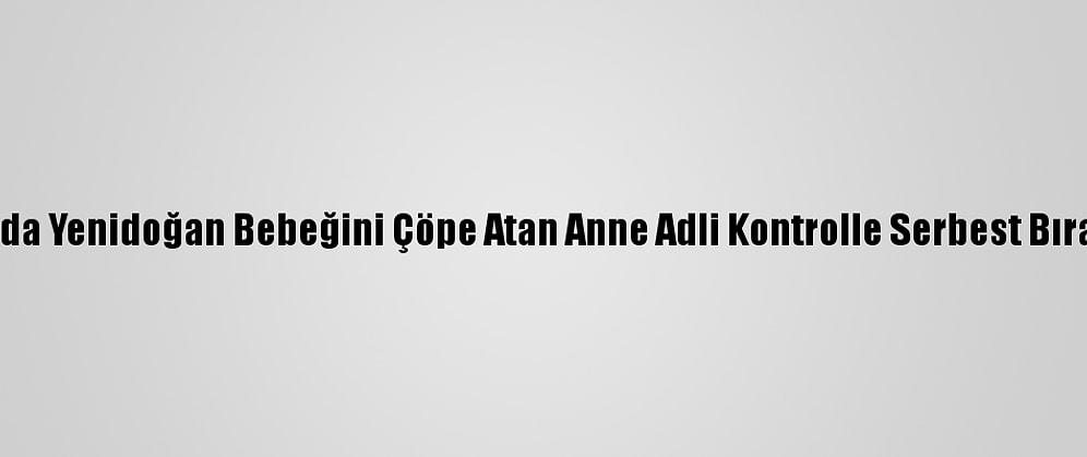 Bolu'da Yenidoğan Bebeğini Çöpe Atan Anne Adli Kontrolle Serbest Bırakıldı
