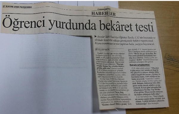 Devlet, kadın üzerindeki denetimini kaybetmemek için okul kayıtlarından iş başvurularına kadar birçok alanda kadınların karşısına bekaret kontrolünü çıkarıyordu. Bu denetim nedeniyle de okul kayıtları sırasında bekaret kontrolüne maruz kalan ve haklarına tecavüz edilen kız çocukları intihar etmeye başlamıştı.