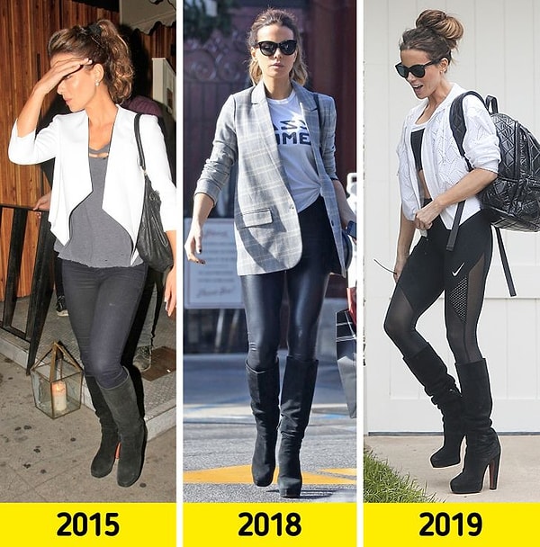 Кейт Бекинсейл годами носит одни и те же вещи, как и многие женщины.