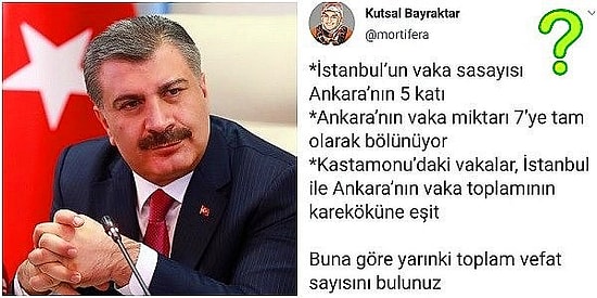 Sağlık Bakanı Fahrettin Koca'nın Bilinmeyenli Denklem Gibi Açıkladığı Vaka Sayısı Kafalardan Yanık Kokusu Getirdi