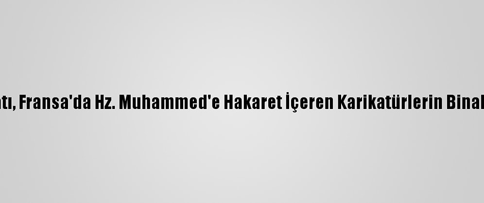 İslam İşbirliği Teşkilatı, Fransa'da Hz. Muhammed'e Hakaret İçeren Karikatürlerin Binalara Asılmasını Kınadı