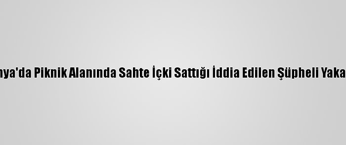 Kütahya'da Piknik Alanında Sahte İçki Sattığı İddia Edilen Şüpheli Yakalandı