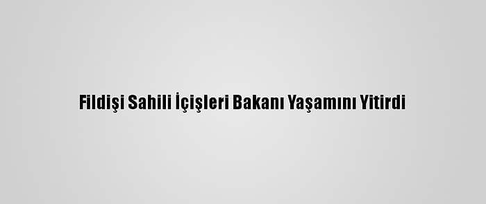 Fildişi Sahili İçişleri Bakanı Yaşamını Yitirdi