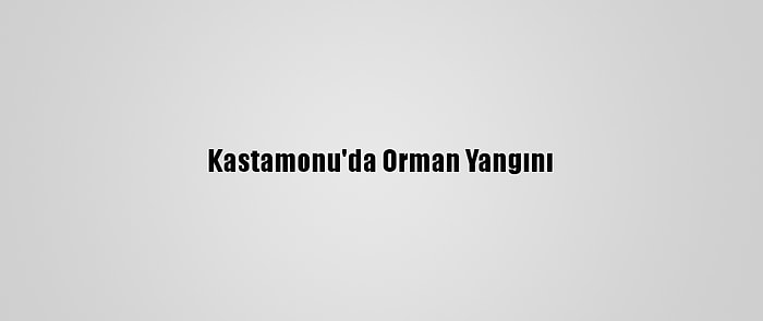 Kastamonu'da Orman Yangını