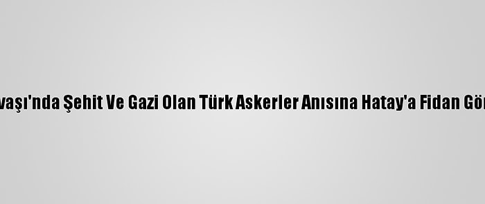 Kore Savaşı'nda Şehit Ve Gazi Olan Türk Askerler Anısına Hatay'a Fidan Gönderildi