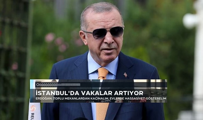 Cumhurbaşkanı Erdoğan, 'Medyamız Sesimizi Yansıtmıyor' Dediği Sırada TRT'nin Ekranında Çıkan Yazı: 'Öööööööiiiiiillllll'