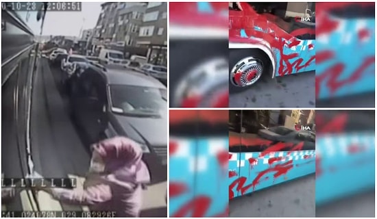 Otobüse Alınmayınca Şoföre Kızdı, Aracı Yumrukladı, Takip Edip Kırmızıya Boyadı