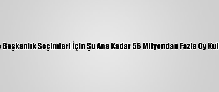 ABD'de Başkanlık Seçimleri İçin Şu Ana Kadar 56 Milyondan Fazla Oy Kullanıldı