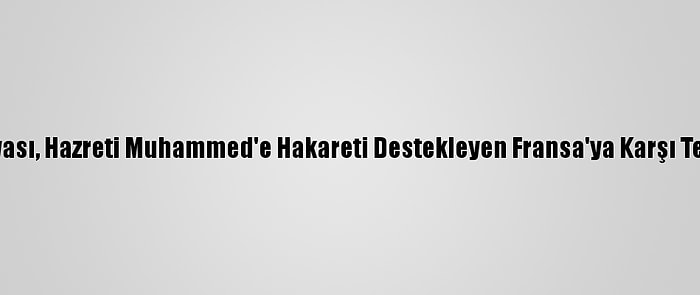 İslam Dünyası, Hazreti Muhammed'e Hakareti Destekleyen Fransa'ya Karşı Tek Ses Oldu