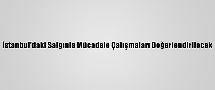 İstanbul'daki Salgınla Mücadele Çalışmaları Değerlendirilecek