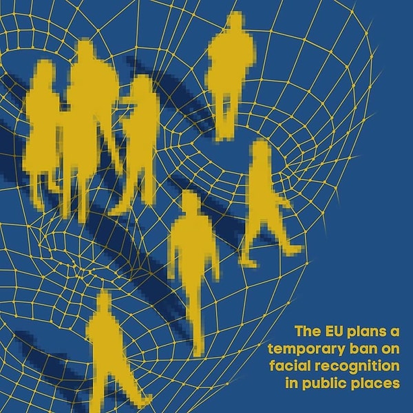 13. «Европейский Союз планирует временно запретить системы распознавания лиц в общественных местах».