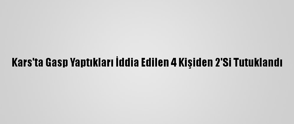 Kars'ta Gasp Yaptıkları İddia Edilen 4 Kişiden 2'Si Tutuklandı