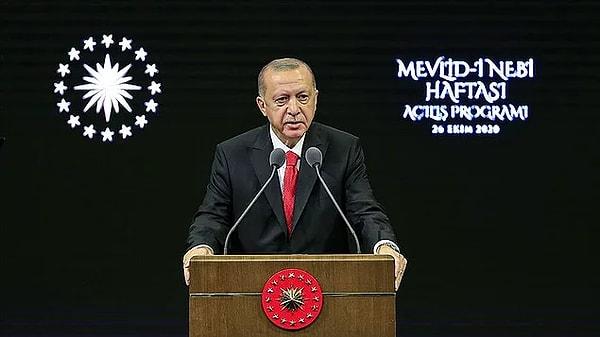 Cumhurbaşkanı Erdoğan yaptığı konuşmada Fransız mallarını boykot çağrısında bulundu.