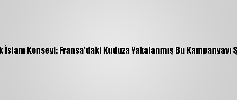 Cezayir'de Yüksek İslam Konseyi: Fransa'daki Kuduza Yakalanmış Bu Kampanyayı Şiddetle Kınıyoruz