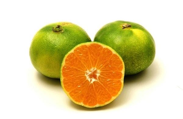 10. Çekirdeksiz, yeşil mandalina orijinali Çin'le Japonya olan ve Akdeniz'de de yetişen satsuma türüne ait.