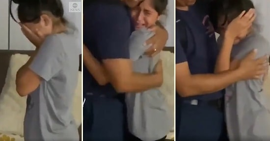 Yangınlarla Mücadele Eden İtfaiyeci Babasına 1 Ayın Sonunda Kavuşan Kızın Duygu Dolu Anları