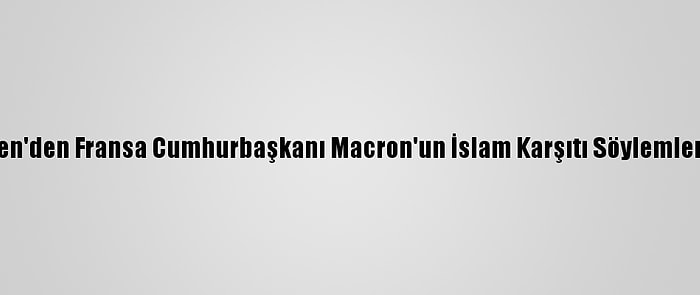 Memur-Sen'den Fransa Cumhurbaşkanı Macron'un İslam Karşıtı Söylemlerine Tepki