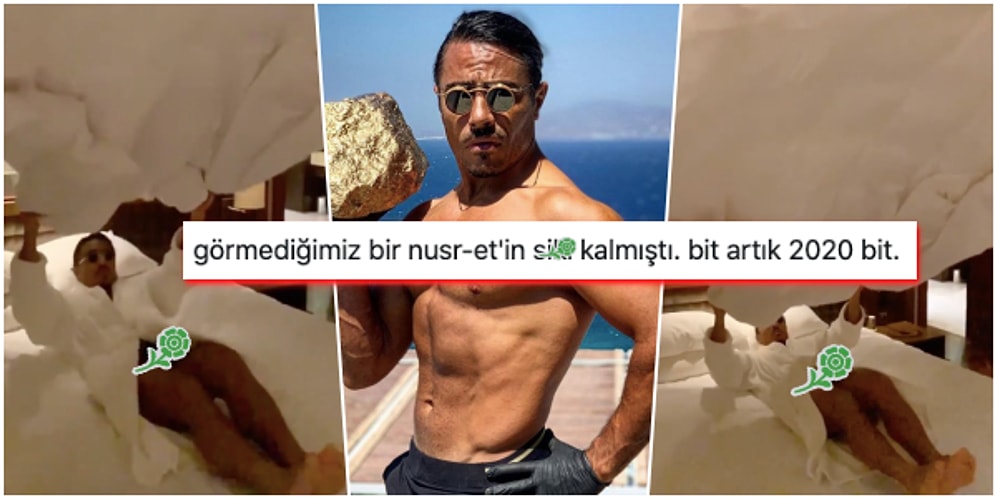 Dalga Dalga Dalgalandı! İç Çamaşırsız Yatağa Atlayan Nusret'in Cinsel Organı Gündeme Bomba Gibi Düştü 🍆