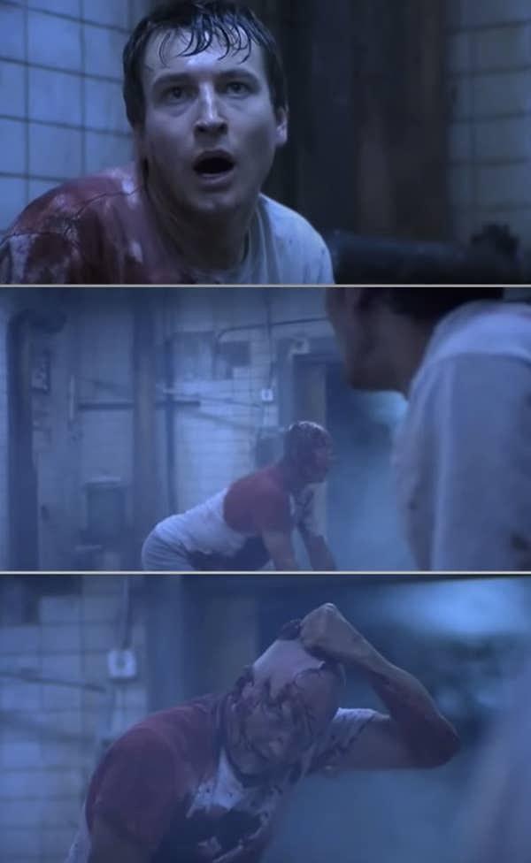 5. Testere filminde, Jigsaw'un aslında hep odada olduğu ve kendini ölen kurbanlardan biri gibi gösterdiği o sahne.