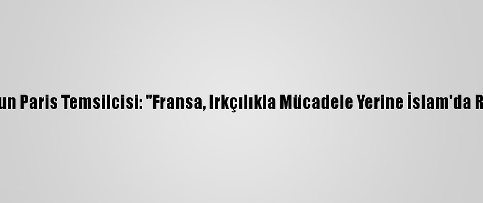 Washington Post'un Paris Temsilcisi: "Fransa, Irkçılıkla Mücadele Yerine İslam'da Reform Uğraşında"