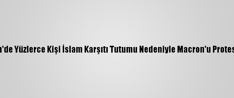 Yemen'de Yüzlerce Kişi İslam Karşıtı Tutumu Nedeniyle Macron'u Protesto Etti