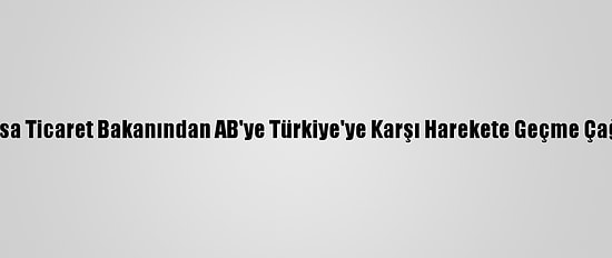 Fransa Ticaret Bakanından AB'ye Türkiye'ye Karşı Harekete Geçme Çağrısı