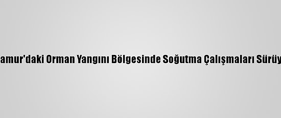 Anamur'daki Orman Yangını Bölgesinde Soğutma Çalışmaları Sürüyor