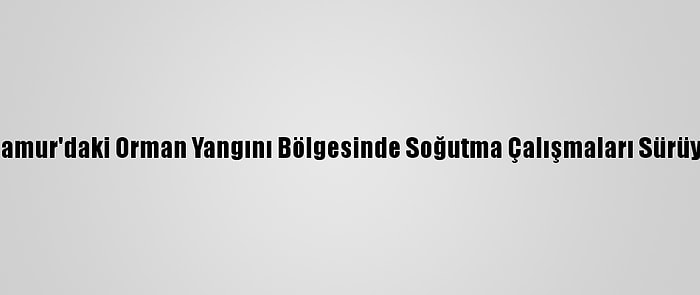 Anamur'daki Orman Yangını Bölgesinde Soğutma Çalışmaları Sürüyor