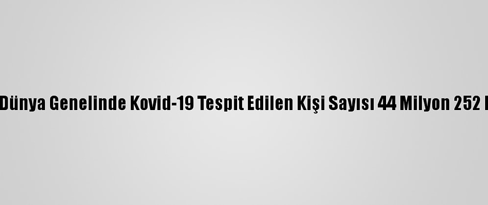 Grafikli - Dünya Genelinde Kovid-19 Tespit Edilen Kişi Sayısı 44 Milyon 252 Bini Geçti