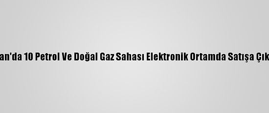 Kazakistan'da 10 Petrol Ve Doğal Gaz Sahası Elektronik Ortamda Satışa Çıkarılacak