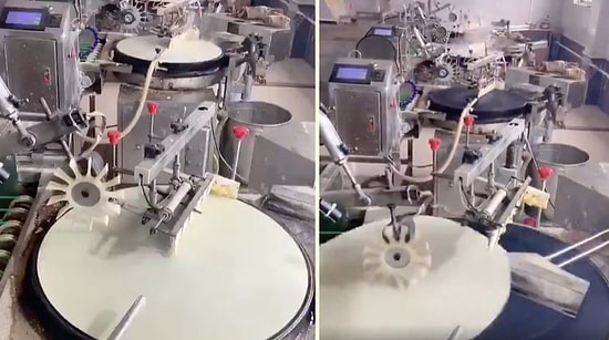 Daha Önce Hiç Seri Üretim Yapan Yufka Makinesi Görmüş müydünüz?
