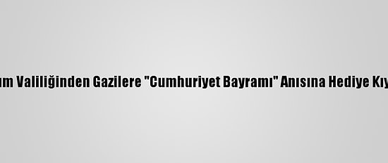 Çorum Valiliğinden Gazilere "Cumhuriyet Bayramı" Anısına Hediye Kıyafet