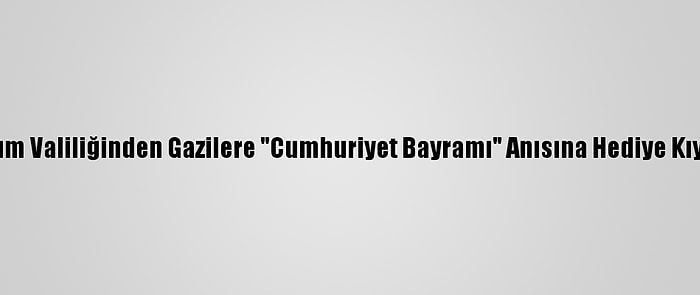 Çorum Valiliğinden Gazilere "Cumhuriyet Bayramı" Anısına Hediye Kıyafet