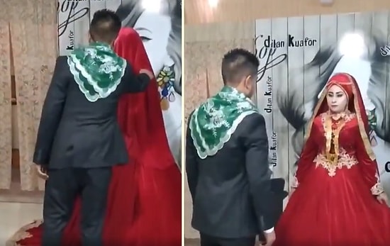 Evleneceği Kadını Çağırırken Asansör Tuşuna Basar Gibi Sırtına Dokunan Damat