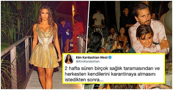 1. Kim Kardashian'ın özel bir adada yaptığı mütevazı doğum günü partisi tepki çekti!