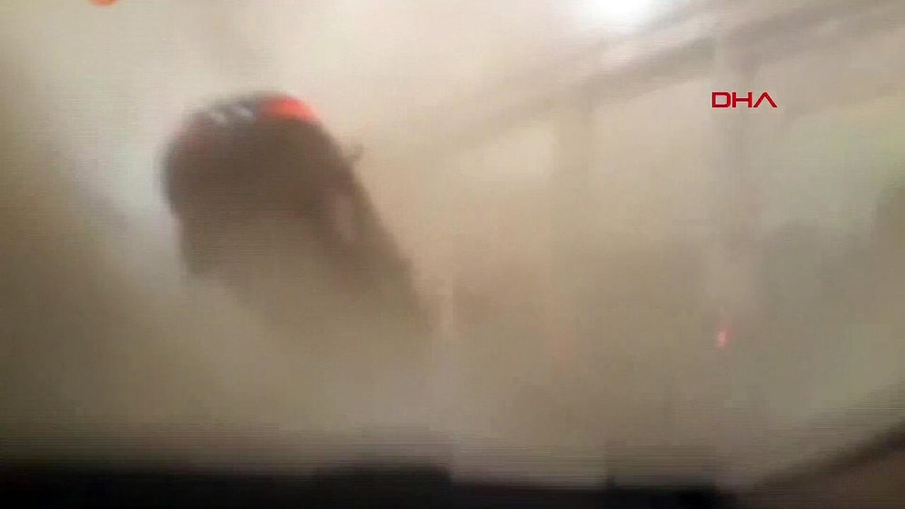 Yangın Sırasında Oluşan Hortum Arabasını Havaya Fırlattı: Sürücünün Beli Kırıldı