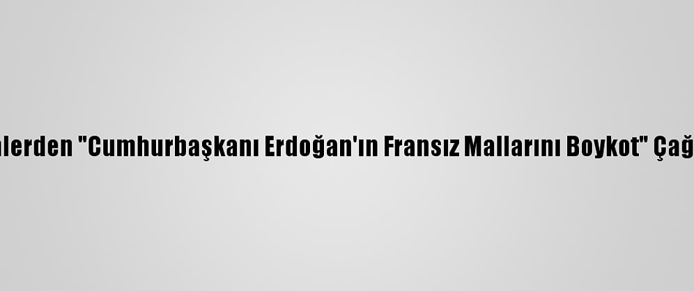 Nijeryalı Alimlerden "Cumhurbaşkanı Erdoğan'ın Fransız Mallarını Boykot" Çağrısına Destek