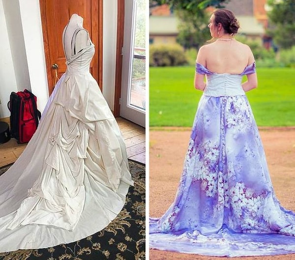 18. "Я сама украсила свое свадебное платье. На это у меня ушло целых 165 часов!"