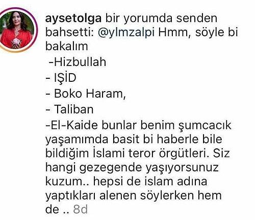 Oyuncu Ayşe Tolga, Instagram Hesabında Yaptığı 'İslami Terör Örgütü' Yorumuyla Sosyal Medyada Konuşuluyor