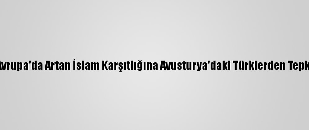 Avrupa'da Artan İslam Karşıtlığına Avusturya'daki Türklerden Tepki