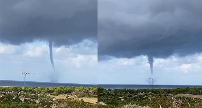 Antalya'nın Patara Plajı Açıklarında Hortum Oluştu