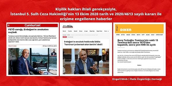 Cumhurbaşkanı Erdoğan’ın avukatıyla ilgili haberler
