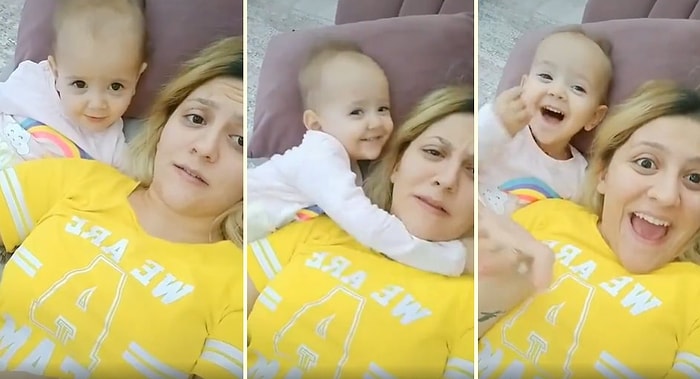 Doğum Anında Yaşadıklarını Küçük Kızına Anlatan Anne ve Ufaklığın Aşırı Sevimli Anları
