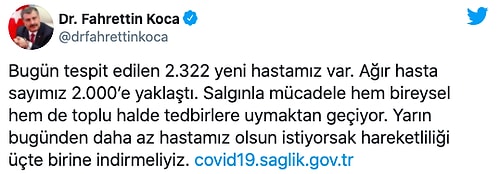 Koronavirüs Türkiye: Son 24 Saatte 2 Bin 322 Yeni Hasta Tespit Edildi, 78 Can Kaybı Yaşandı