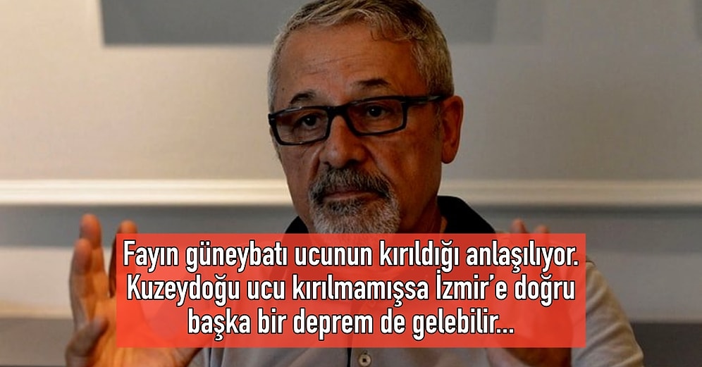 Prof. Dr. Naci Görür, İzmir'deki 6,6 Büyüklüğündeki Depremi Yorumladı: İzmir'e Doğru Başka Depremler Gelebilir!