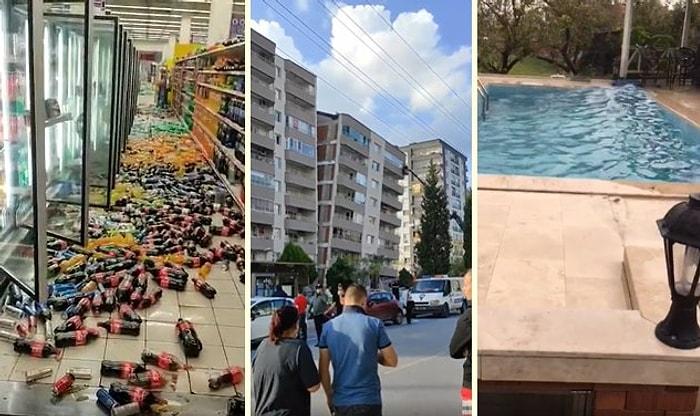 İzmir'de Yaşanan Felaket Anını ve Sonrasını Kaydeden TikTok Kullanıcılarından, Depremin Yıkımını Gözler Önüne Seren Paylaşımlar