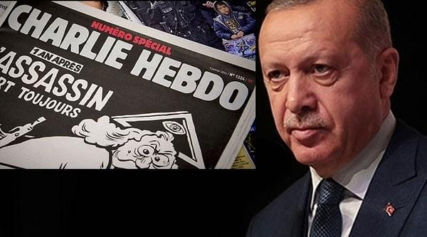 Tüm bunlar yaşanırken Charlie Hebdo dergisi yine tartışmalı bir şekilde Recep Tayyip Erdoğan'ın karikatürünü yayınlamıştı.