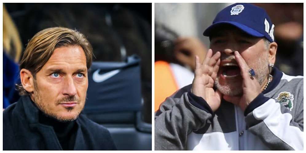 İki Efsaneden Kötü Haber: Totti Koronavirüse Yakalandı, Maradona Hastaneye Kaldırıldı