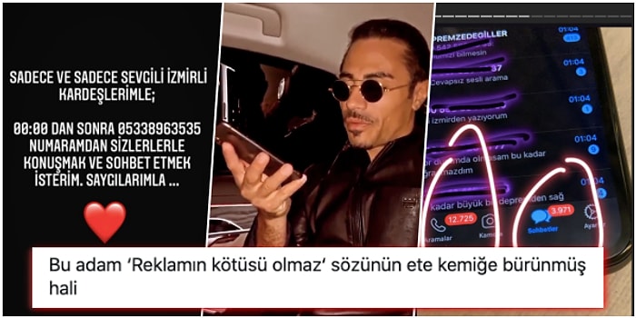 Şov mu Yardım mı? İzmirli Depremzedelerle Görüşmek İçin Telefon Numarasını Paylaşan Nusret, Tepkilerin Odağında!