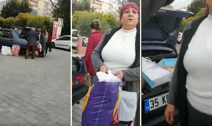 Çadırda Yaşamak Zorunda Kalan Depremzedelere Gönderilen Battaniyeleri, Kıyafetleri Alan Şahısları Yine Vatandaşlar Yakaladı!